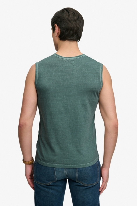 Superdry groene heren t-shirt | Model achteraanzicht