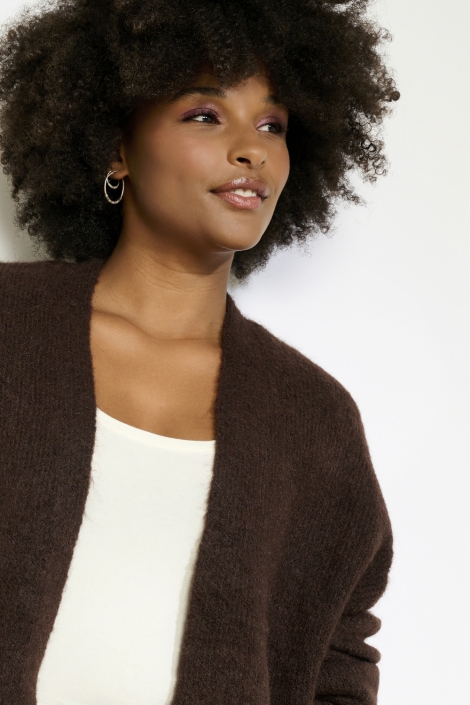 LolaLiza bruine dames vest | Close up