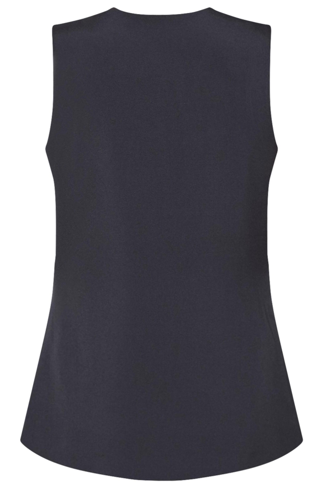 SisterS point zwarte dames gilet | Achteraanzicht