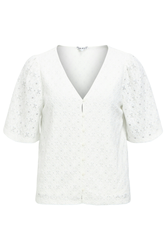 Object witte dames blouse | Vooraanzicht