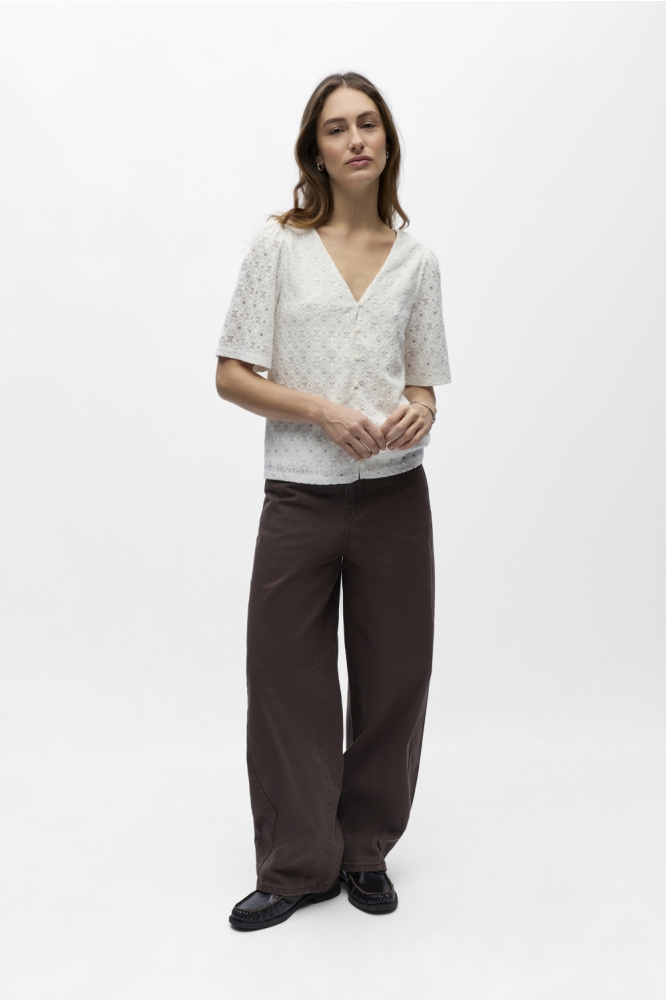 Object witte dames blouse | Model