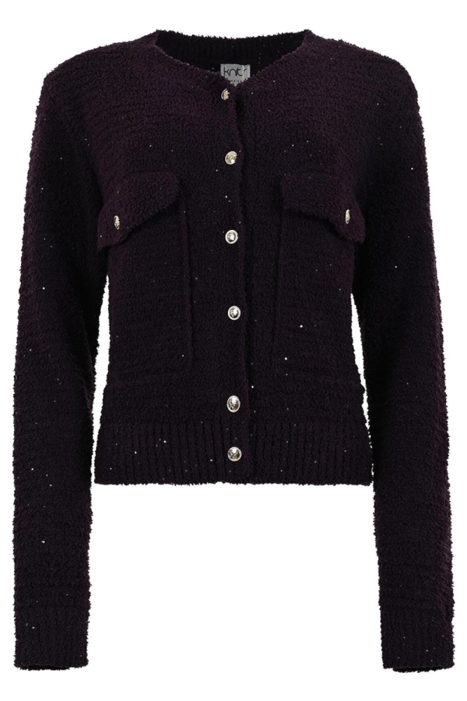 Maicazz paarse dames vest | Vooraanzicht