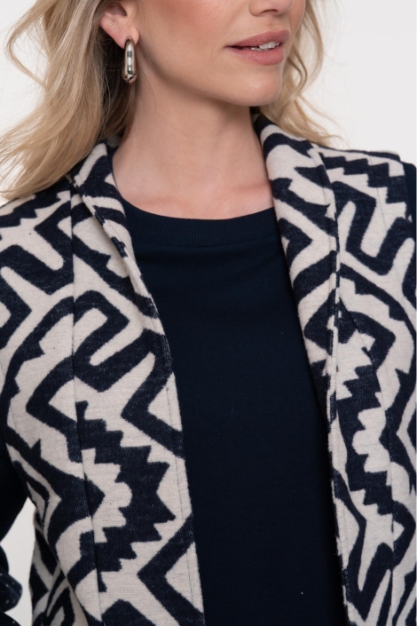 Geisha beige dames gilet | Close up