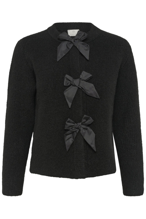 Kaffe zwarte dames vest | Vooraanzicht