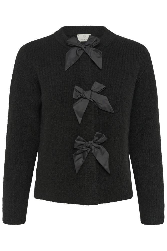 Kaffe zwarte dames vest | Vooraanzicht