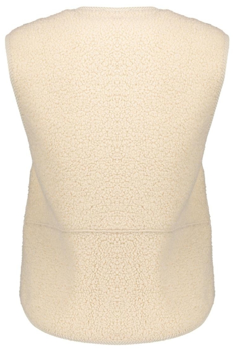 Geisha beige dames gilet | Achteraanzicht