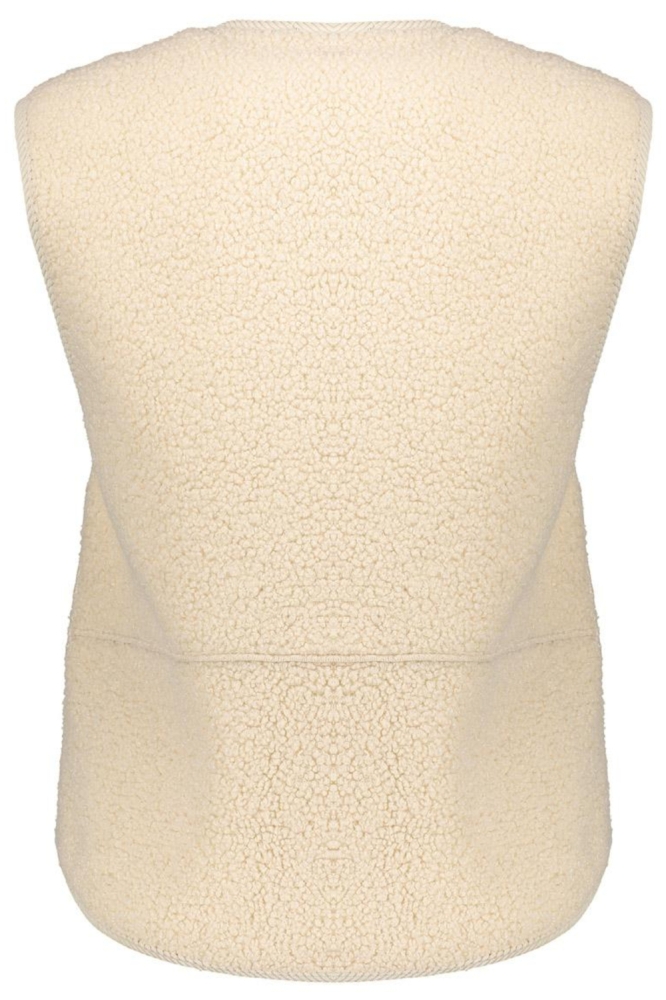 Geisha beige dames gilet | Achteraanzicht