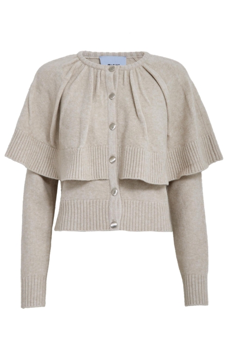 Minus beige dames vest | Vooraanzicht