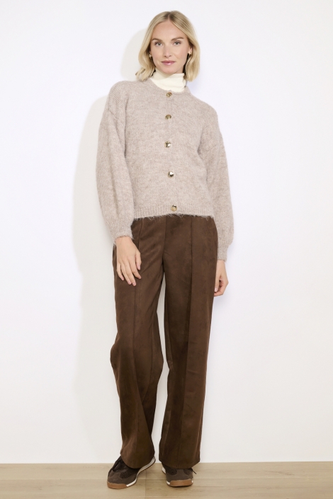 LolaLiza taupe dames vest | Model