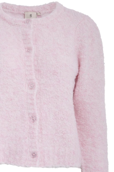 Peppercorn roze dames vest | Close up