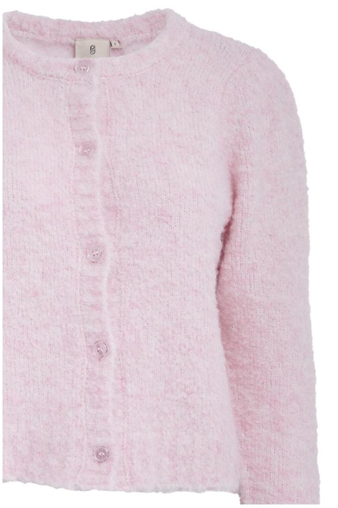 Peppercorn roze dames vest | Close up