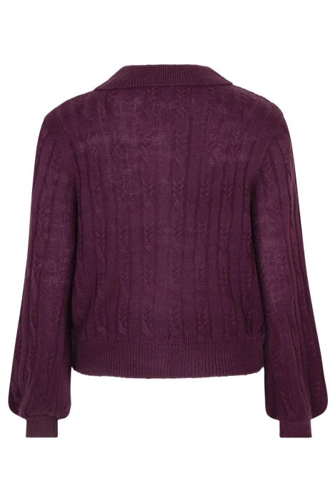 Ydence bordeaux dames vest | Achteraanzicht