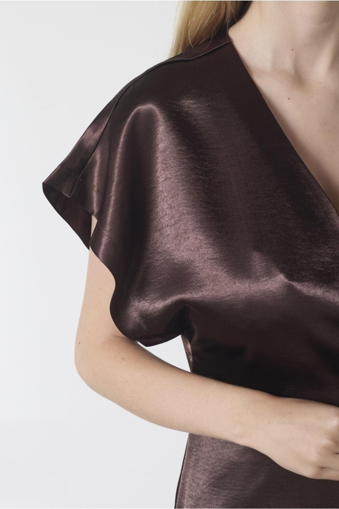 SisterS point bruine dames blouse | Close up