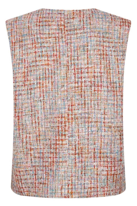 Studio Amaya multi color dames gilet | Achteraanzicht