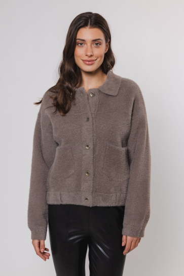 Rino & Pelle boxy jacket Taupe