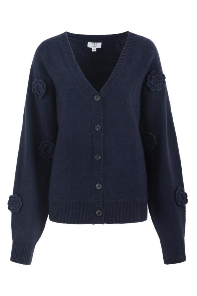 C&S The Label blauwe dames vest | Vooraanzicht