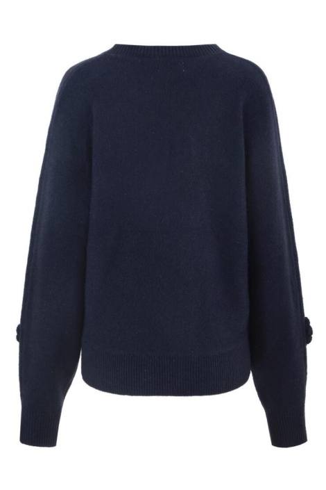 C&S The Label blauwe dames vest | Achteraanzicht