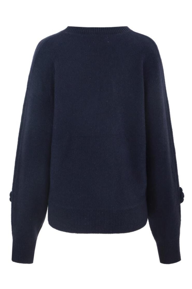 C&S The Label blauwe dames vest | Achteraanzicht