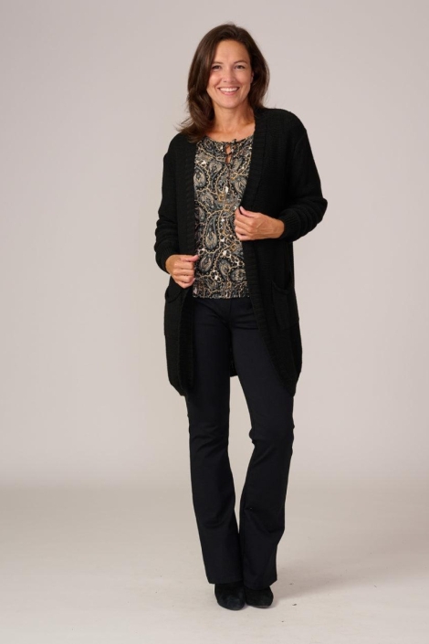 FOS Amsterdam zwarte dames vest | Model