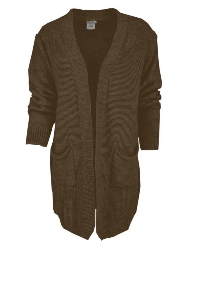 FOS Amsterdam taupe dames vest |