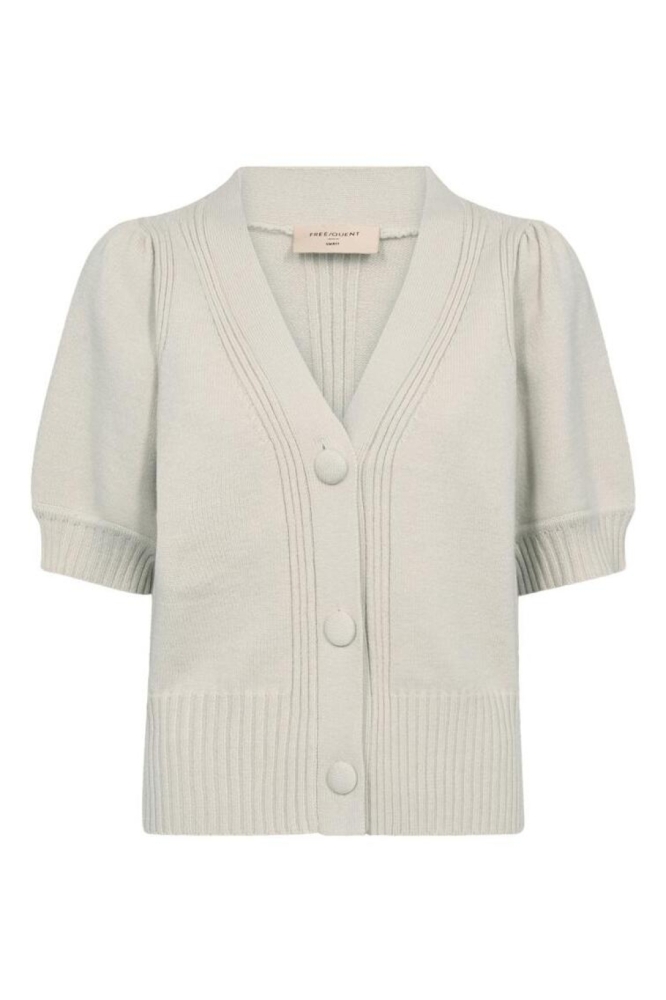 Freequent beige dames vest | Vooraanzicht