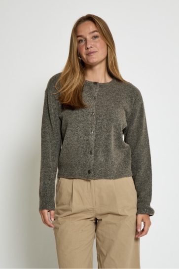 Peppercorn Vest KATE GRS RWS CARDIGAN PC8602 364M WALNUT MELANGE