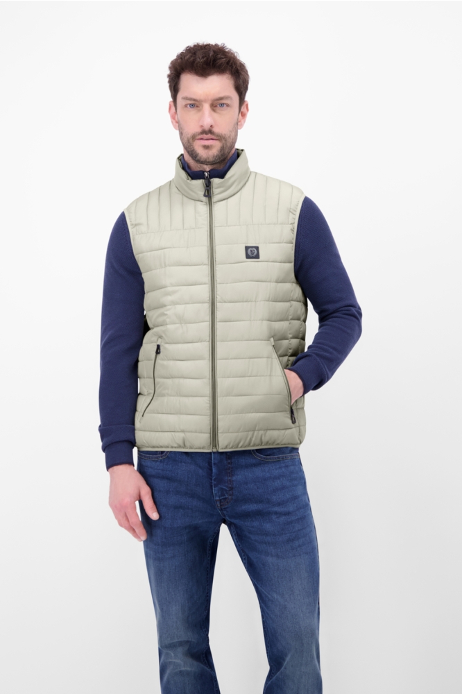 Lerros grijze heren jas | Model vooraanzicht