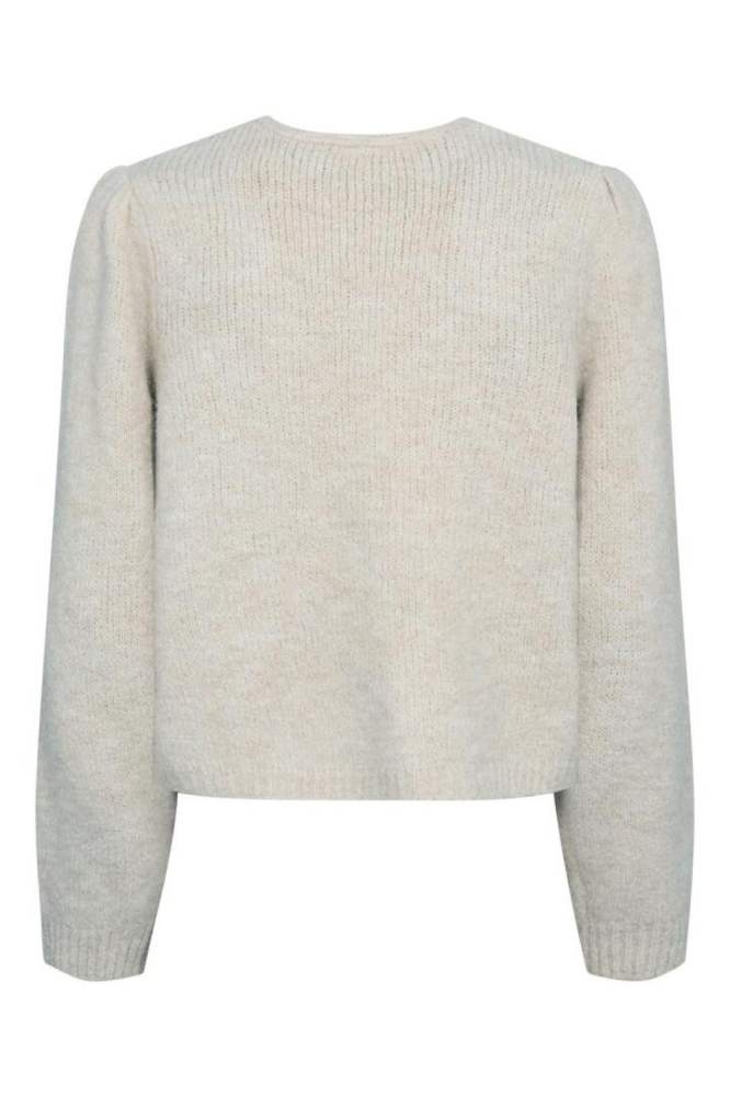 Freequent beige dames vest | Achteraanzicht