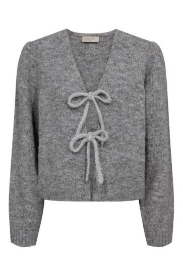 Freequent Vest FQGRSLULU CARDIGAN 207033 MEDIUM GREY MLG