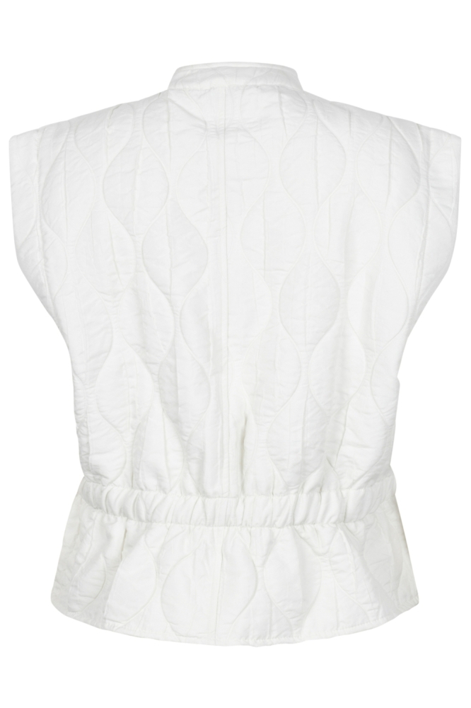 Zoso beige dames gilet | Achteraanzicht