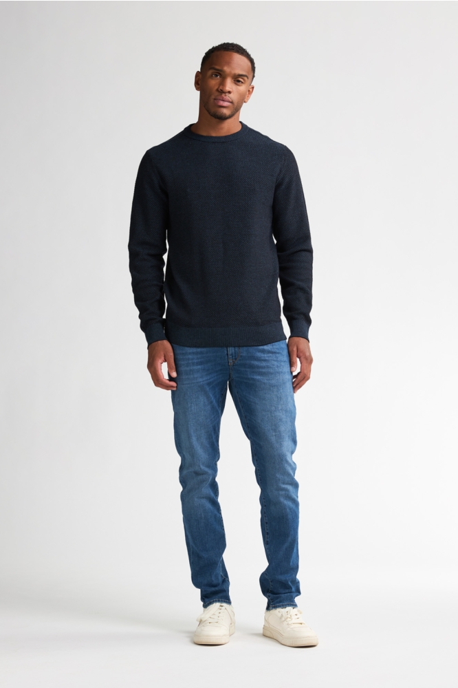 Petrol Industries blauwe heren trui | Model