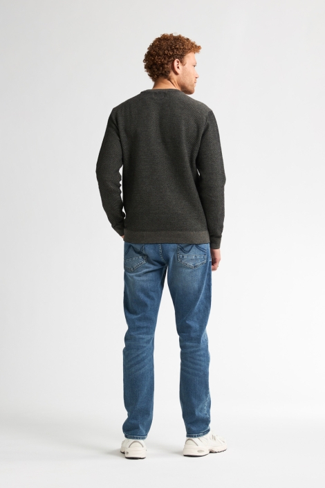 Petrol Industries grijze heren trui | Model