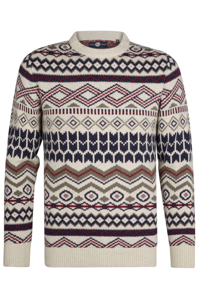 Petrol Industries beige heren trui | Vooraanzicht