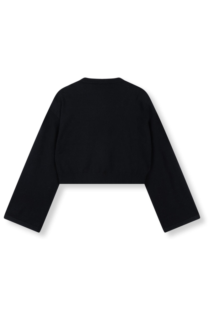 Refined Department zwarte dames vest | Achteraanzicht