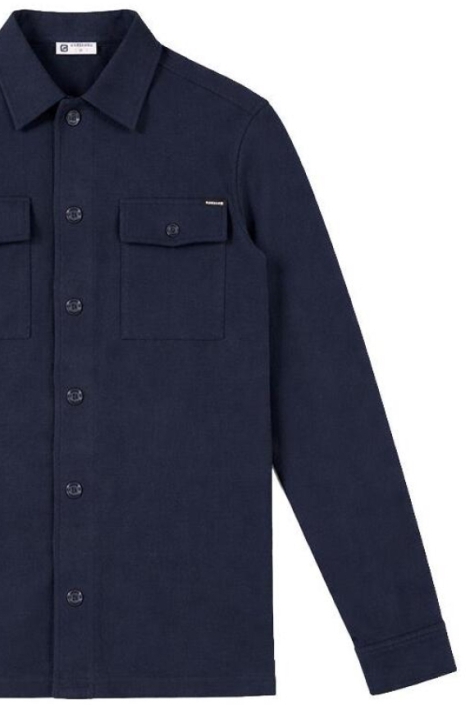 Gabbiano blauwe heren overhemd | Close up