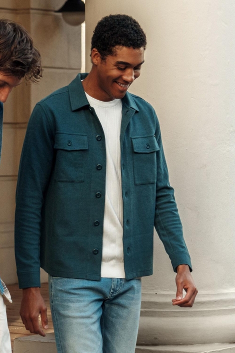 Gabbiano groene heren overhemd | Sfeerbeeld, In situatie