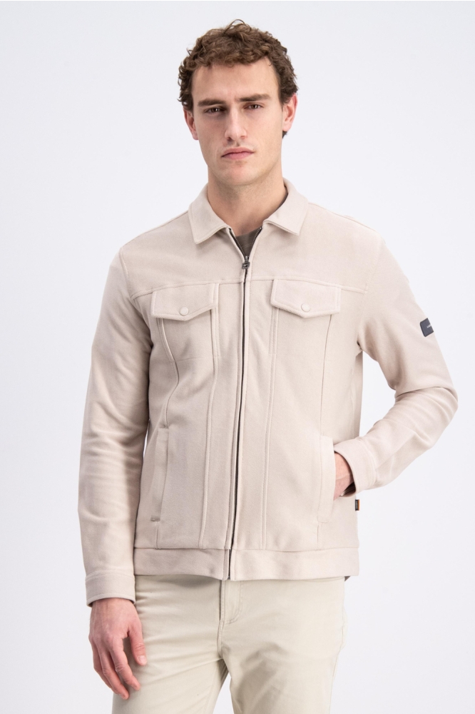 Gabbiano ecru heren vest | Model vooraanzicht