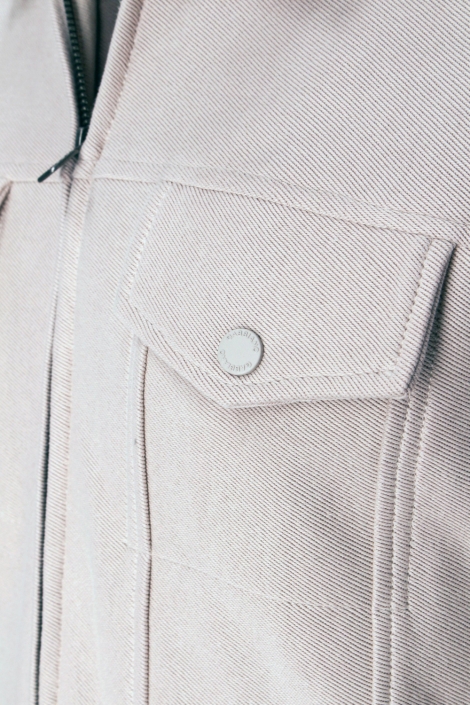 Gabbiano ecru heren vest | Close up