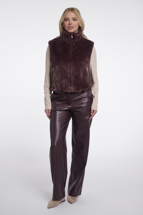 Rino & Pelle bruine dames gilet | Model