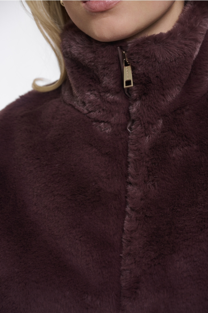 Rino & Pelle bruine dames gilet | Close up