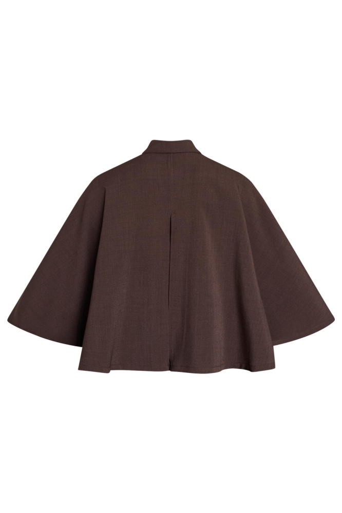 SisterS point bruine dames blouse | Achteraanzicht