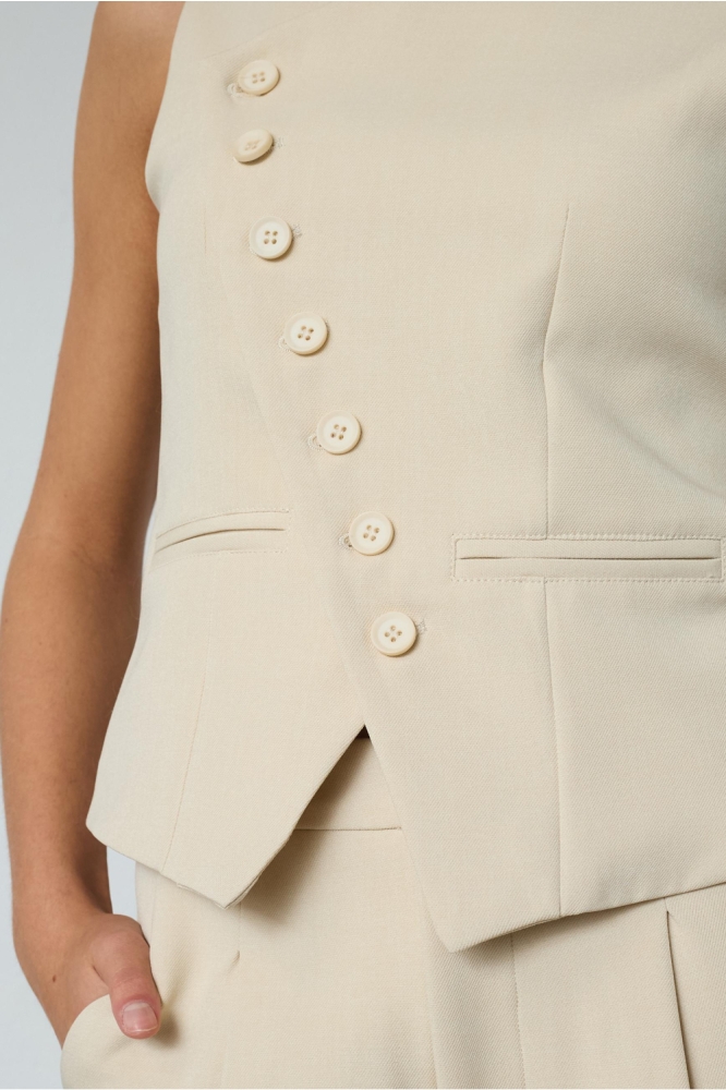 SisterS point beige dames gilet | Unique Selling Point