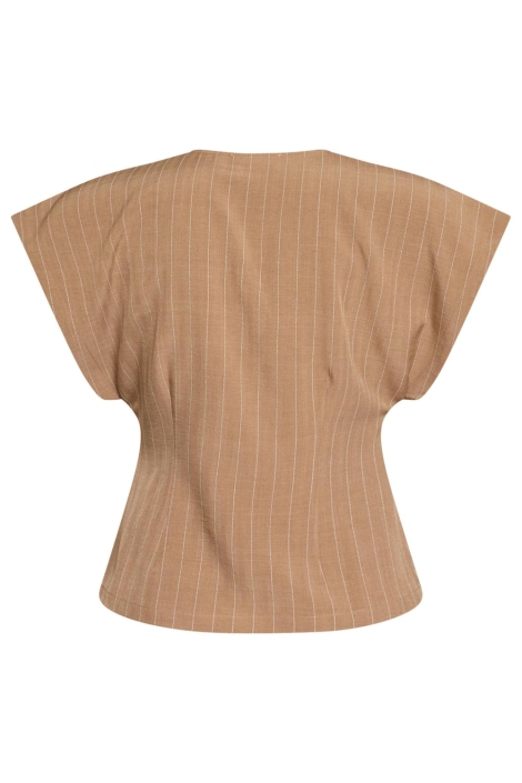 SisterS point camel dames gilet | Achteraanzicht