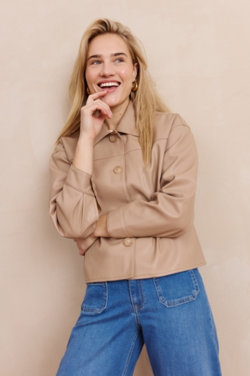 LolaLiza Blouse V MAU 1F 09101160 1940 Beige Sand