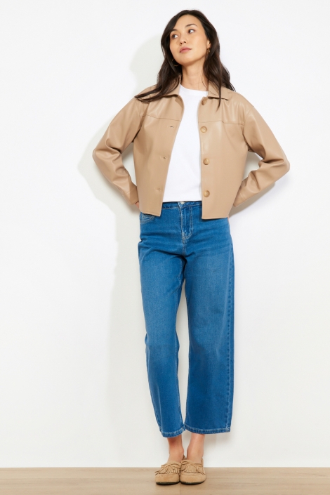LolaLiza zand dames blouse | Model
