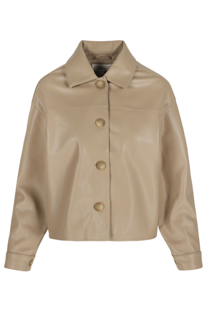 LolaLiza zand dames blouse | Vooraanzicht