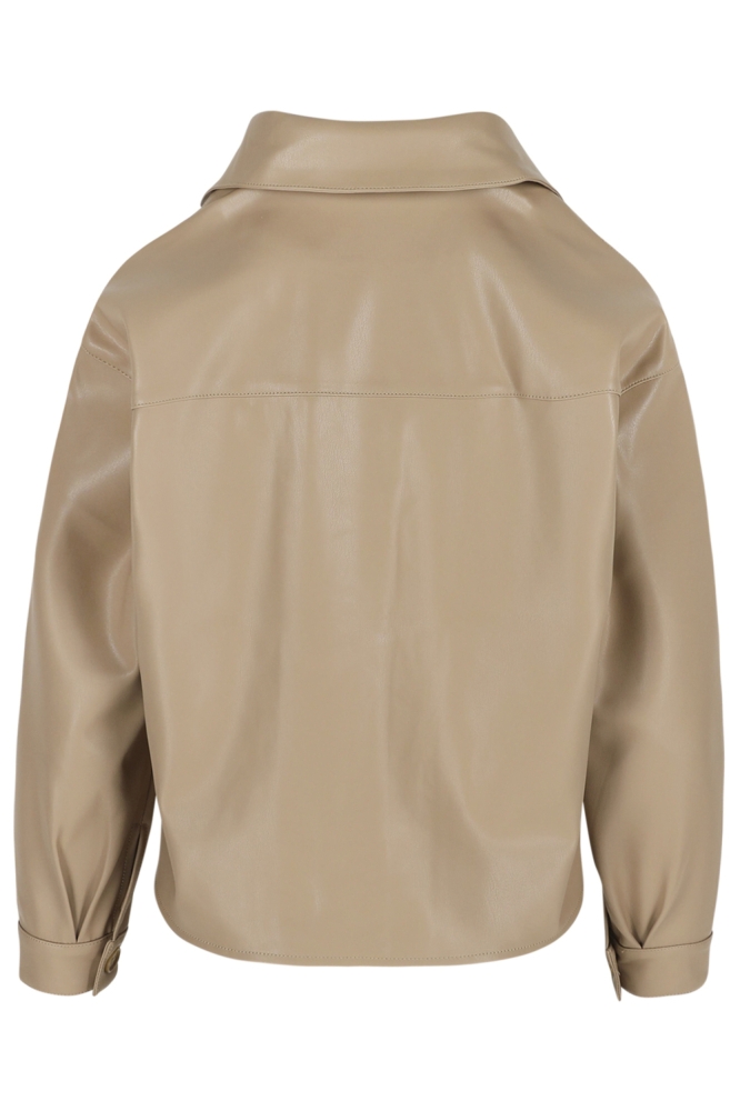 LolaLiza zand dames blouse | Achteraanzicht