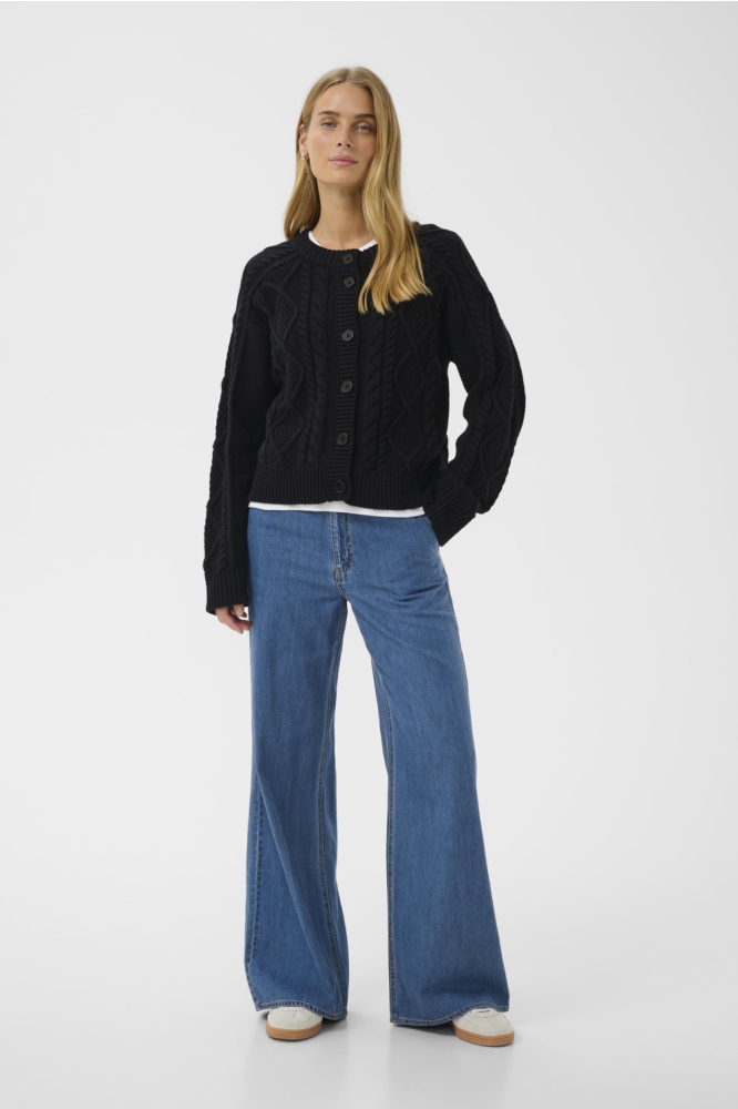 Part Two blauwe dames vest | Model