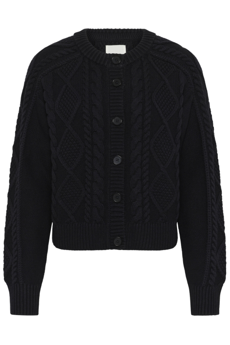 Part Two blauwe dames vest | Vooraanzicht