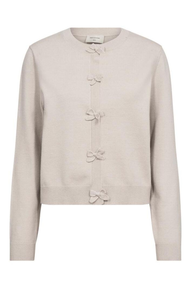 Freequent ecru dames vest | Vooraanzicht